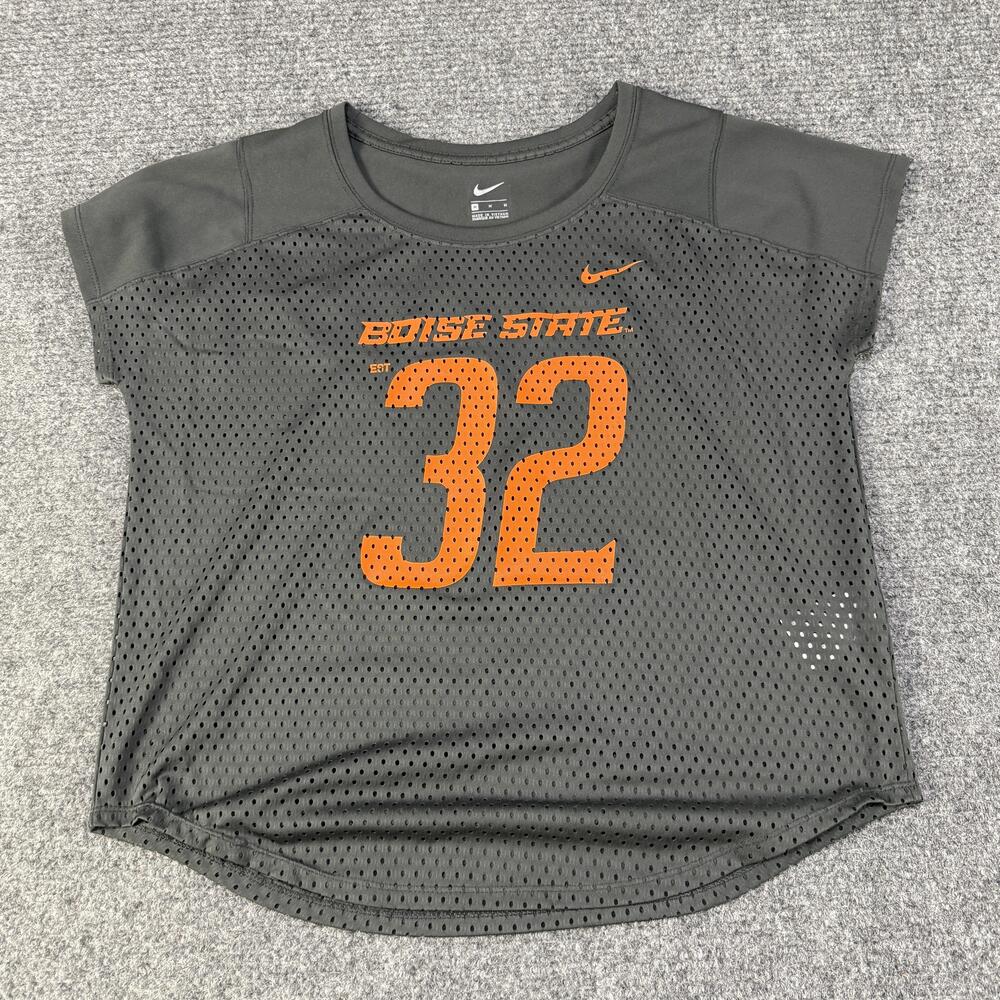 Boise State Broncos Jersey Womens Medium Gray NCAA Football Nike Mesh Practice